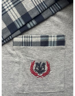 Vīriešu pidžama ar šortiem kokvilnas lielie izmēri 12236S M-6XL