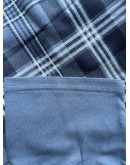 Vīriešu pidžama ar šortiem kokvilnas lielie izmēri 12236Sn M-6XL