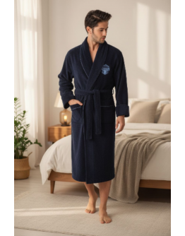 Vīriešu kokvilnas ar bambusa mājas halāts 1145Sn L-XL/3XL/4XL/5XL/6XL/7XL