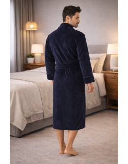 Vīriešu kokvilnas ar bambusa mājas halāts 1145Sn L-XL/3XL/4XL/5XL/6XL/7XL