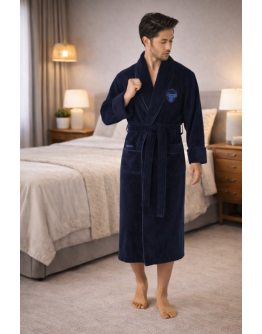 Vīriešu kokvilnas ar bambusa mājas halāts 1145Sn L-XL/3XL/4XL/5XL/6XL/7XL