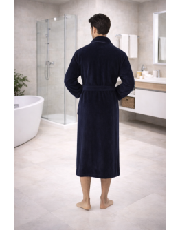 Vīriešu mājas halāts no kokvilnas un bambusa – 1145SN, L-7XL