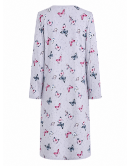 Naktskrekls ar garām piedurknēm Kokvilnas sieviešu  lielie izmēri  11547B M-4XL