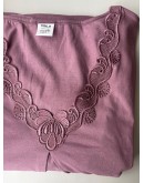 Naktskrekls ar īsām piedurknēm Kokvilnas sieviešu  lielie izmēri  12072L   L-6XL