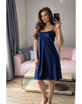 Sieviešu naktskrekls no augstas kvalitātes kokvilnas satīna ar regulējamām lencītēm 1229Ts M–4XL