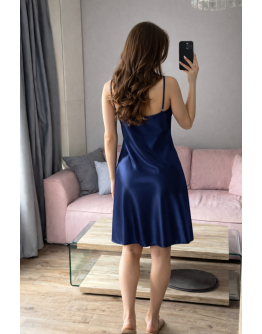 Sieviešu naktskrekls no augstas kvalitātes kokvilnas satīna ar regulējamām lencītēm 1229Ts M–4XL