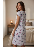 Naktskrekls ar īsām piedurknēm Kokvilnas Sieviešu  lielie izmēri  12547B S-4XL