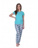 Sieviešu pidžama Kokvilnas  lielie izmēri 12705Zn S-4XL