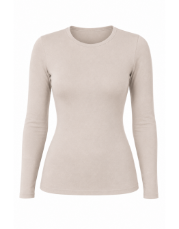 Sieviešu termoveļas krekls ar garām piedurknēm, vilna – 31001Bz, S-4XL