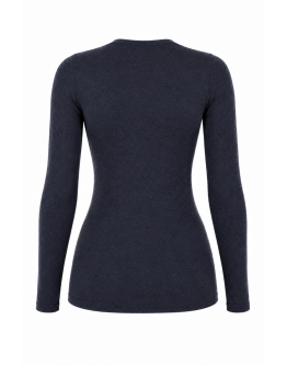 Sieviešu termoveļas krekls ar garām piedurknēm, vilna – 31001Gt, S-4XL