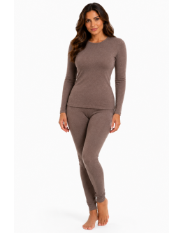 Sieviešu termoveļas krekls ar garām piedurknēm, vilna – 31001KF, S-4XL