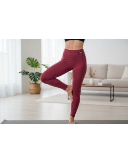 Sieviešu termoveļa pilsētai Legingi 47% vilna bordo krāsa lielie izmēri  31071B S-4XL