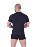 Vīriešu termoveļa pilsētai Krekliņš ar īsām piedurknēm vilna grafīts krāsa lielie izmēri  32005Gt S-4XL