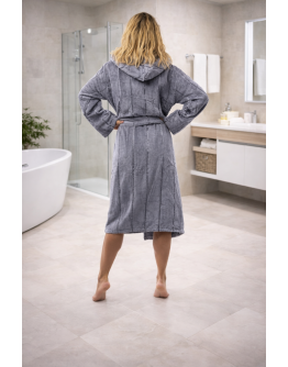 Unisex kokvilnas frotē halāts ar kapuci – 450Sr, S-5XL