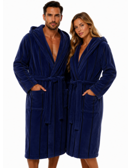 Unisex kokvilnas frotē halāts ar kapuci – 450Ts, M-5XL