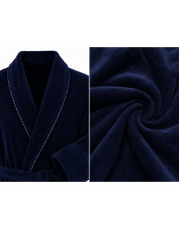 Vīriešu mājas halāts no kokvilnas un bambusa – 7235SN, L-4XL