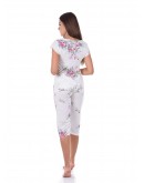 Sieviešu pidžama kokvilnas viskozes ar īsām biksēm plāna elpojoša 82019R M-2XL