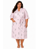 Sieviešu halāts no kokvilnas un viskozes 82049P  S–6XL