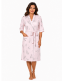 Sieviešu halāts no kokvilnas un viskozes 82049P  S–6XL