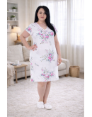 Naktskrekls Kokvilnas viskozes sieviešu plāns elpojošs Saīsināts lielie izmēri 82523KR 2XL-8XL Naktskrekls Kokvilnas viskozes sieviešu plāns elpojošs Saīsināts lielie izmēri 82523KR 2XL-8XL