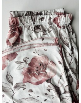 Sieviešu pidžama ar šortiem Kokvilnas viskozes plāna elpojoša  82553M M-6XL