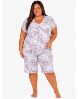 Sieviešu pidžama ar šortiem un augšdaļu – 82553PL, M-6XL