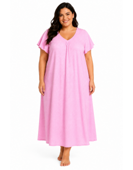 Sieviešu naktskrekls lielos izmēros no kokvilnas un viskozes 82597 3XL–8XL