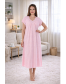 Naktskrekls ar īsām piedurknēm Kokvilnas viskozes sieviešu plāns elpojošs  82597SR S-2XL
