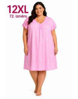 Sieviešu naktskrekls lielos izmēros no kokvilnas un viskozes 82597K 12XL