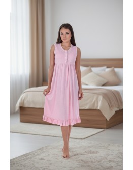 Naktskrekls bez piedurknēm Kokvilnas viskozes sieviešu plāns elpojošs lielie izmēri  83598D M-4XL