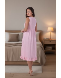 Naktskrekls bez piedurknēm Kokvilnas viskozes sieviešu plāns elpojošs lielie izmēri  83598D M-4XL