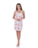 Naktskrekls ar lencītēm Kokvilnas viskozes sieviešu plāns elpojošs 84172M S-2XL Naktskrekls ar lencītēm Kokvilnas viskozes sieviešu plāns elpojošs 84172M S-2XL