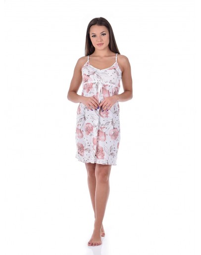 Naktskrekls ar lencītēm Kokvilnas viskozes sieviešu plāns elpojošs 84172M S-2XL Naktskrekls ar lencītēm Kokvilnas viskozes sieviešu plāns elpojošs 84172M S-2XL