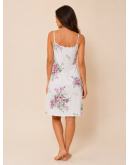 Sieviešu naktskrekls uz plānām lencītēm ar ziedu rakstu 84172R S–4XL