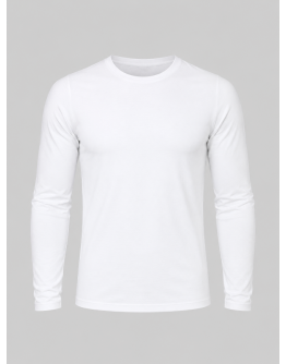 Unisex T-krekls ar garām piedurknēm 95% kokvilna 5% elastāns 91005DB S–6XL