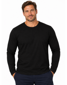 Unisex T-krekls ar garām piedurknēm 95% kokvilna 5% elastāns 91005DMN S–6XL