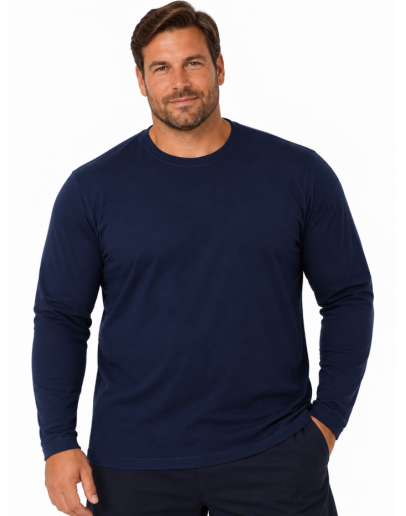 Unisex T-krekls ar garām piedurknēm 95% kokvilna 5% elastāns S–6XL