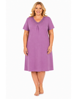 Sieviešu naktskrekls lielos izmēros no 100% kokvilnas 12072L L–6XL