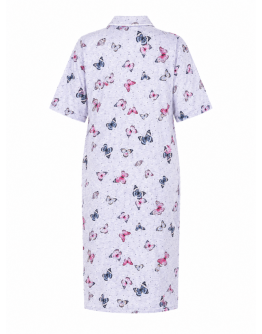 Sieviešu halāts no 100% kokvilnas ar pogām XL–6XL 12676B