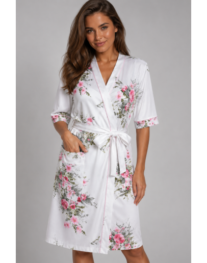 Sieviešu halāts no kokvilnas un viskozes 82049R S–2XL