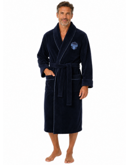 Vīriešu mājas halāts no kokvilnas un bambusa – 1145SN, L-7XL