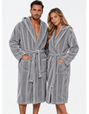 Kokvilnas frotē halāts ar kapuci (unisex) Kokvilnas frotē halāts ar kapuci (unisex)