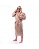 Vīriešu un Sieviešu kokvilnas frotē halāts ar kapuci 450Kf Unisex M-5XL