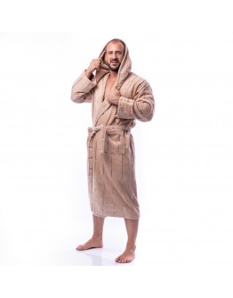 Vīriešu un Sieviešu kokvilnas frotē halāts ar kapuci 450Kf Unisex M-5XL