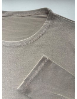 Sieviešu termoveļa pilsētai Krekliņš ar garām piedurknēm  vilna krāsa bēša lielie izmēri  31001Bz  S-4XL