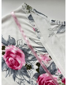 Sieviešu pidžama kokvilnas viskozes ar īsām biksēm plāna elpojoša lielie izmēri  82019R 3XL-6XL