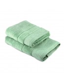 Kvalitatīvi Frotē Dvieļi. Gaišā zaļa. 100% kokvilnas. Zn450gr.  90/150cm